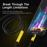 Hagibis USB C Extension Cable Type C Male to Female PD 240W Fast Charging Cord Date Transfer for iPhone 17 Pixel MacBook Laptops